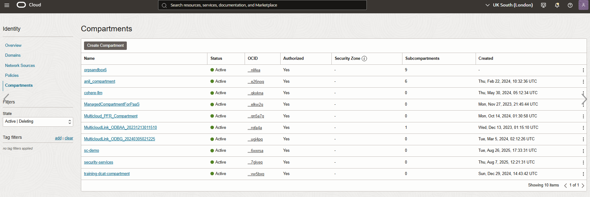 Click to expand compartments