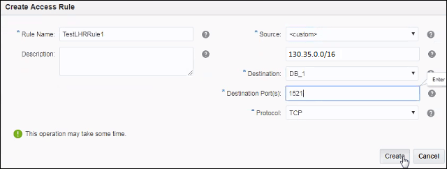 Description of access-rules-ocic2-png.png follows Description of access-rules-ocic2-png.png follows