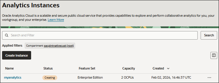 Description of console-oac-create3.jpg follows