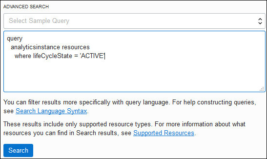 Description of console_advanced_search.jpg follows Description of console_advanced_search.jpg follows