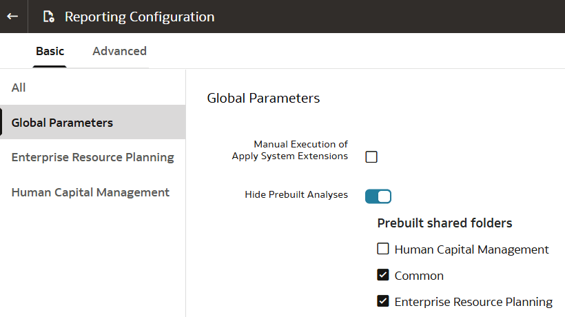 Description of fawag-global-parameters-reporting-configurations.png follows
