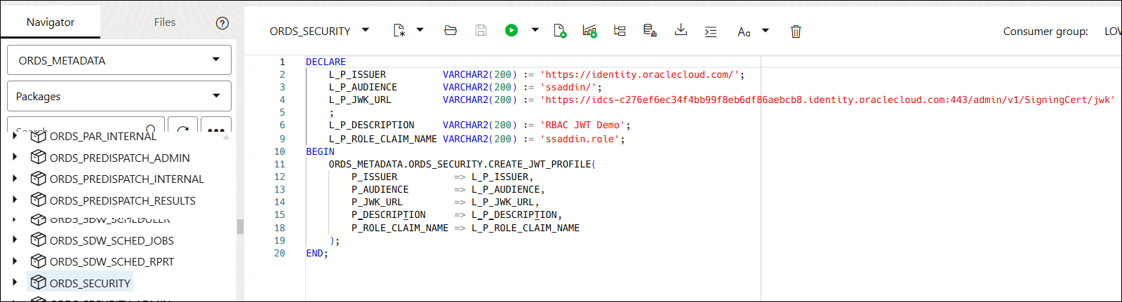 Description of rbac-run-code-command.png follows