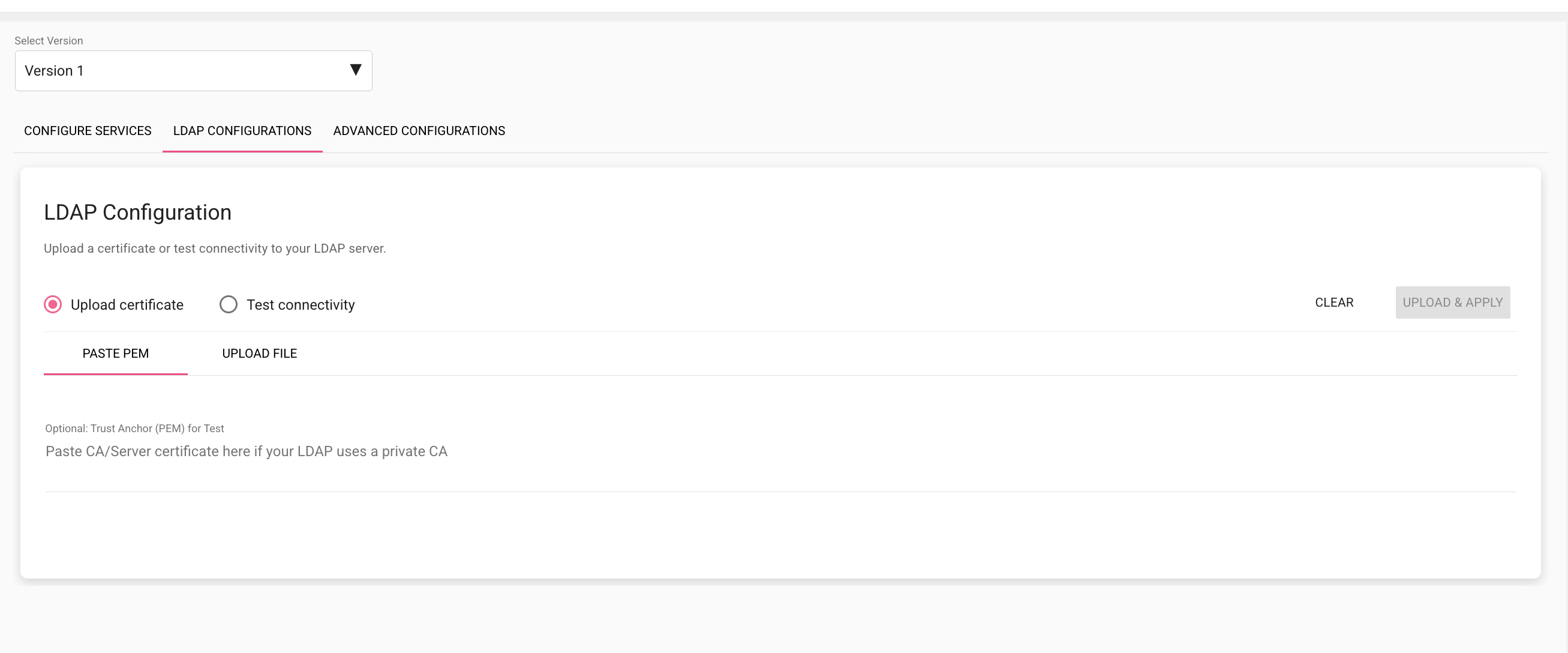 Click to expand LDAP Configurations in Ambari UI.