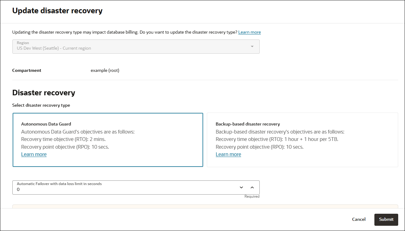 Description of adb_update_dr_type_data_guard.png follows Description of adb_update_dr_type_data_guard.png follows